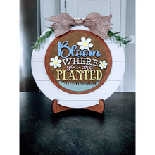 Load image into Gallery viewer, Interchangeable Shiplap Circle Frame with Two (2) Inserts-Starter Set