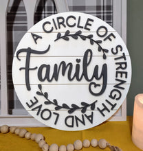 Load image into Gallery viewer, Circle of Strength 3D Layered Wood Sign