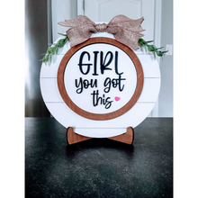 Load image into Gallery viewer, Interchangeable Shiplap Circle Frame with Two (2) Inserts-Starter Set