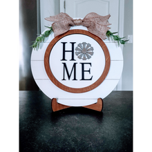 Load image into Gallery viewer, Interchangeable Shiplap Circle Frame with Two (2) Inserts-Spring Collection