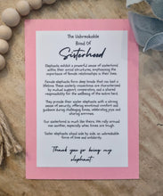 Load image into Gallery viewer, Unbreakable Bond of Sisterhood Elephant Story Charm-Sister/Friendship Ornament