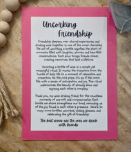 Load image into Gallery viewer, Uncorking Friendship Wine Corkscrew Story Charm-Friendship Ornament