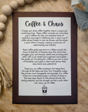 Load image into Gallery viewer, Coffee & Chaos Coffee Cup Story Charm-Friendship Ornament