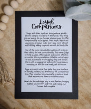 Load image into Gallery viewer, Loyal Companion Dog Paw Story Charm- Dog Lover Ornament