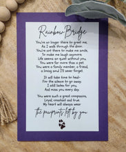 Load image into Gallery viewer, Rainbow Bridge Story Charm-Pet Loss Ornament