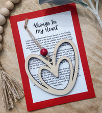 Load image into Gallery viewer, Always in My Heart Story Charm-Memorial Ornament