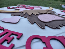 Load image into Gallery viewer, Love You 'Til the Cows Come Home Highland Cow 3D Layered Wood Sign