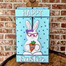Load image into Gallery viewer, Happy Easter Bunny Pallet Style 3D Layered Wood Sign