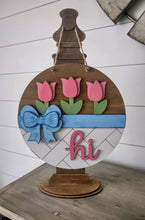 Load image into Gallery viewer, Wrapped in a Bow Spring 3D Layered Wood Sign