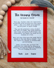 Load image into Gallery viewer, The Unsung Heroes Story Charm-Teacher Ornament