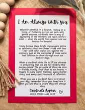 Load image into Gallery viewer, Cardinal I'm Always With You Story Charm-Memorial Ornament