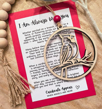 Load image into Gallery viewer, Cardinal I'm Always With You Story Charm-Memorial Ornament