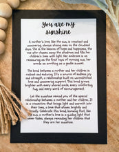 Load image into Gallery viewer, You Are My Sunshine Story Charm-Mother to Child Ornament