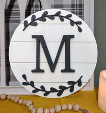 Load image into Gallery viewer, Monogram Initial 3D Layered Wood Sign