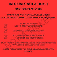 Load image into Gallery viewer, Christmas on the Farm - Highland Cow Craft & Cuddle: Moo-dolph Edition at Black Rock Farm December 7 1:00-4:00 PM