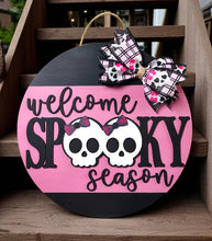 Load image into Gallery viewer, Welcome Spooky Season 3D Layered Wood Sign