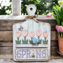 Load image into Gallery viewer, Tulips and Twigs Decorative Spring Breadboard