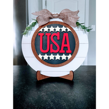 Load image into Gallery viewer, Interchangeable Shiplap Circle Frame with Two (2) Inserts-Starter Set