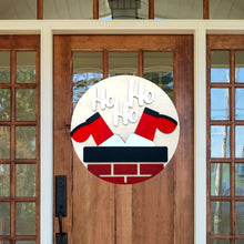 Load image into Gallery viewer, Chimney Santa 3D Layered Wood Sign