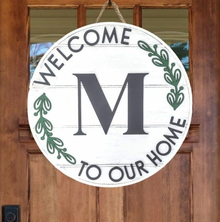 Welcome to Our Home 3D Layered Wood Sign-Personalized with Last Name I ...