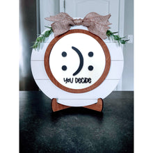 Load image into Gallery viewer, Interchangeable Shiplap Circle Frame with Two (2) Inserts-Starter Set