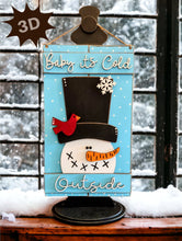 Load image into Gallery viewer, Baby It&#39;s Cold Outside 3D Layered Pallet Style Sign
