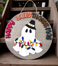 Load image into Gallery viewer, Happy HalloThanksMas 3D Layered Wood Sign
