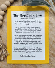 Load image into Gallery viewer, The Heart of a Lion Story Charm-Father Ornament
