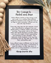 Load image into Gallery viewer, The Courage to Protect and Serve Story Charm-Police Officer Ornament

