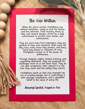 Load image into Gallery viewer, The Fire Within Story Charm-Firefighter Maltese Cross Ornament
