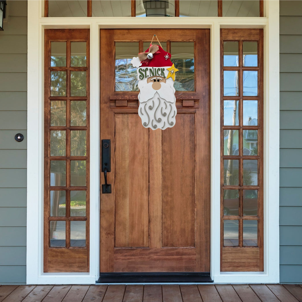 Jolly Old St. Nick 3D Layered Wood Sign