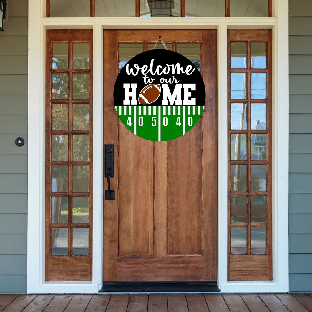 Welcome to Our Home Football Edition 3D Layered Sign