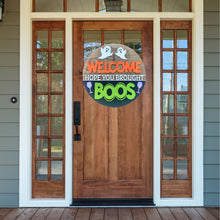 Load image into Gallery viewer, Welcome Hope You Brought Boos 3D Layered Wood Sign
