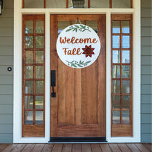 Load image into Gallery viewer, Welcome Fall Sunflower 3D Layered Wood Sign
